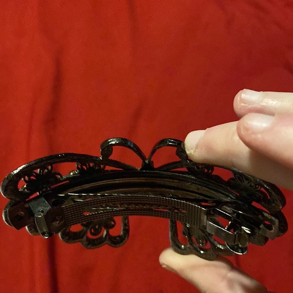 Vintage 925 Silver Butterfly Hair Clip - Picture 9 of 11